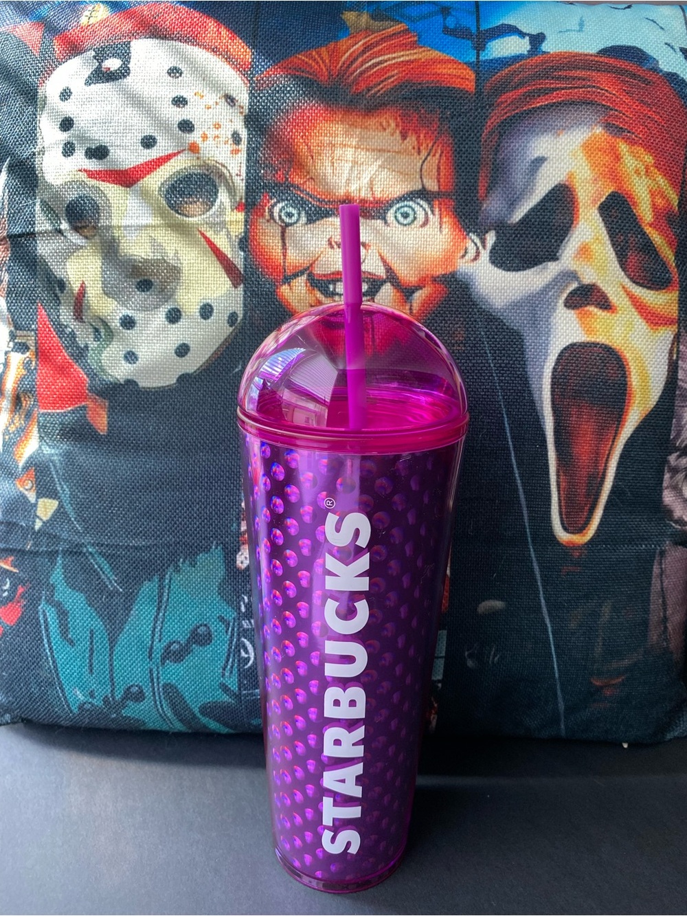 Starbucks 2024 Purple Bubble Dome Lid 24oz Venti Cold Cup BNWT